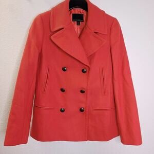 EUC Classic Banana Republic Nova Fides Coral  Pea Coat | Size XS